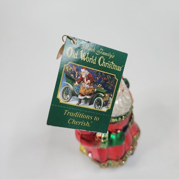 OWC Old World Christmas A Very Merry Father Christma #40013 Santa Ornament - Picture 6 of 7